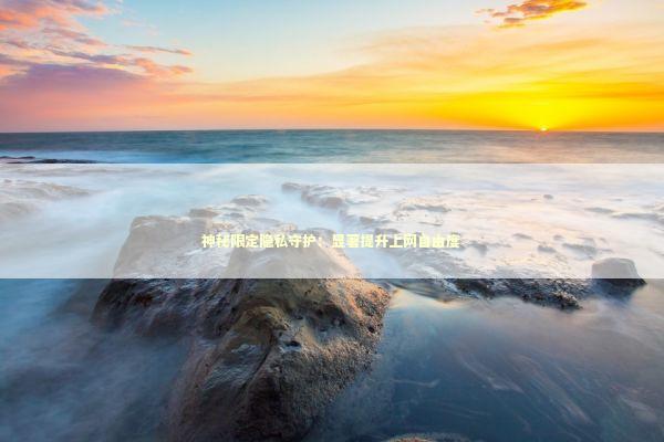 神秘限定隐私守护：显著提升上网自由度 新闻