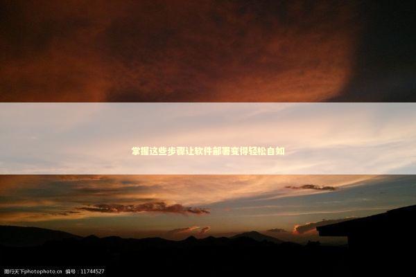 掌握这些步骤让软件部署变得轻松自如